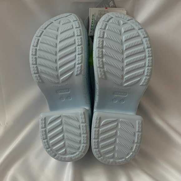 CROCS x DISNEY Cinderella Platform Clogs in Baby Blue Sz 8 - Picture 4 of 6